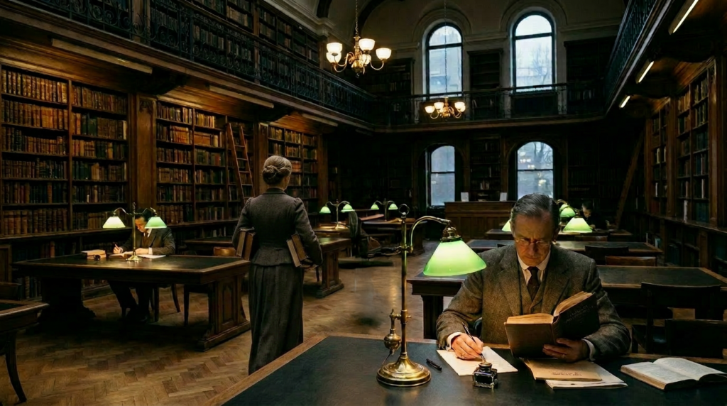静寂の図書館